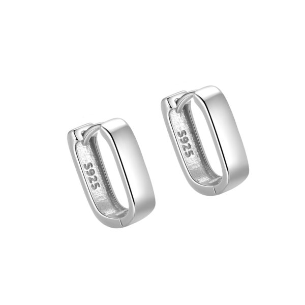 925 Sterling Silver Earrings Small Chunky Silver Earrings for Women Men Hoop Earrings