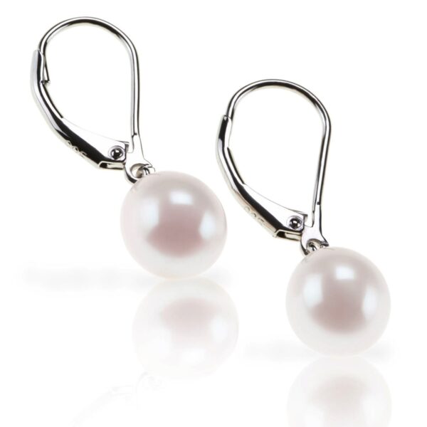 Handpicked AAA+ Quality Freshwater Cultured Pearl Earrings Leverback Dangle Stud Pearl Earrings