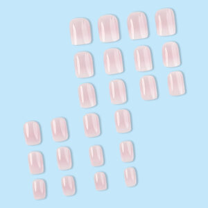 Square Ombre Press On Nails Soft Gel 24 Reusable Fake Nails Kit